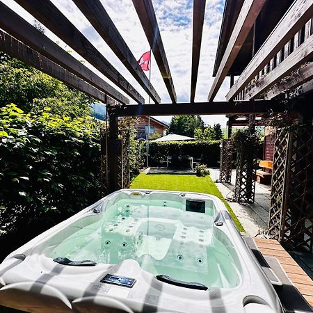 The Swiss Paradise 2 Apartment With Garden, Whirlpool, And Mountain Panorama Wirzweli 외부 사진
