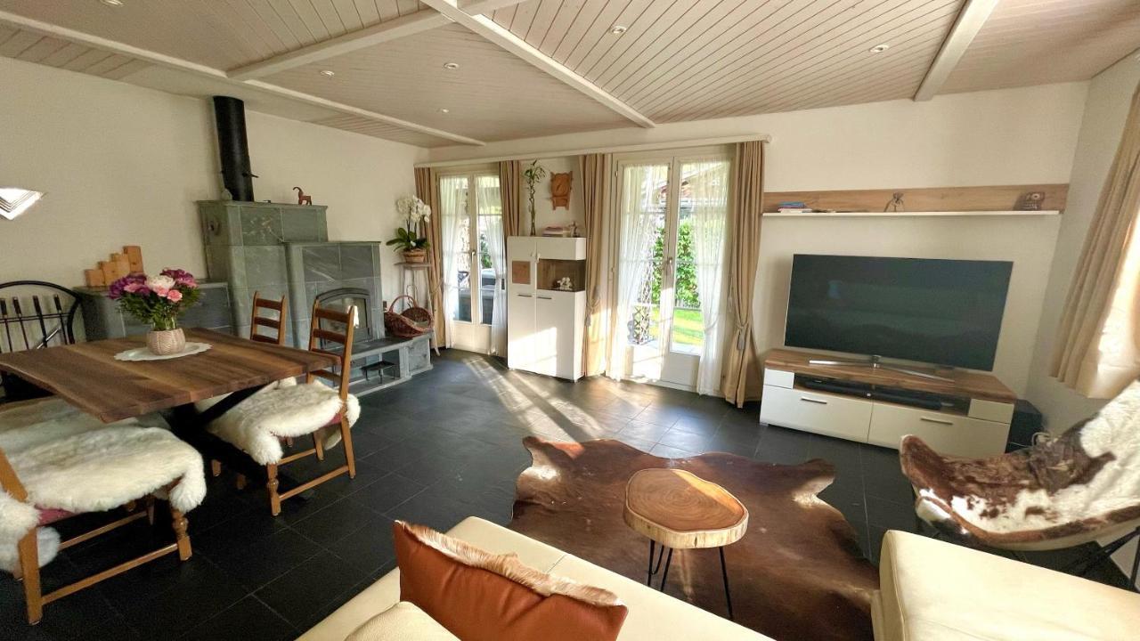 The Swiss Paradise 2 Apartment With Garden, Whirlpool, And Mountain Panorama Wirzweli 외부 사진