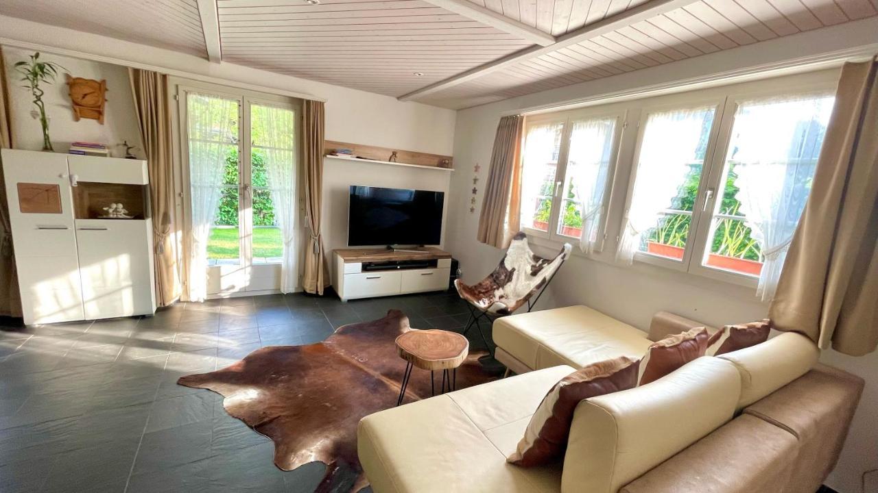 The Swiss Paradise 2 Apartment With Garden, Whirlpool, And Mountain Panorama Wirzweli 외부 사진