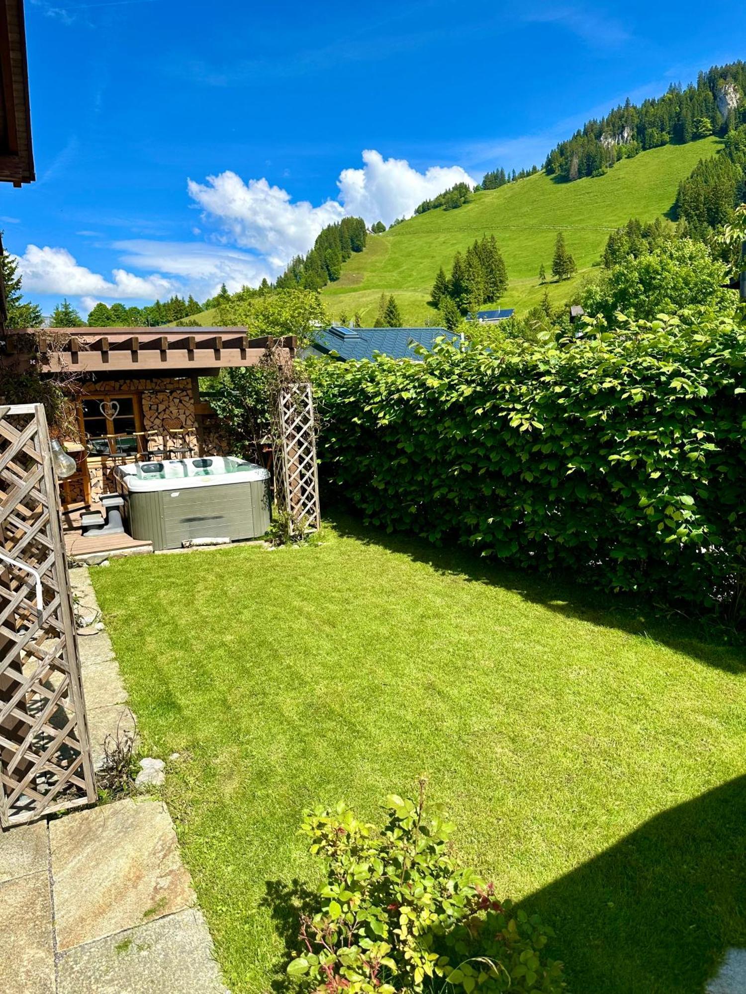 The Swiss Paradise 2 Apartment With Garden, Whirlpool, And Mountain Panorama Wirzweli 외부 사진