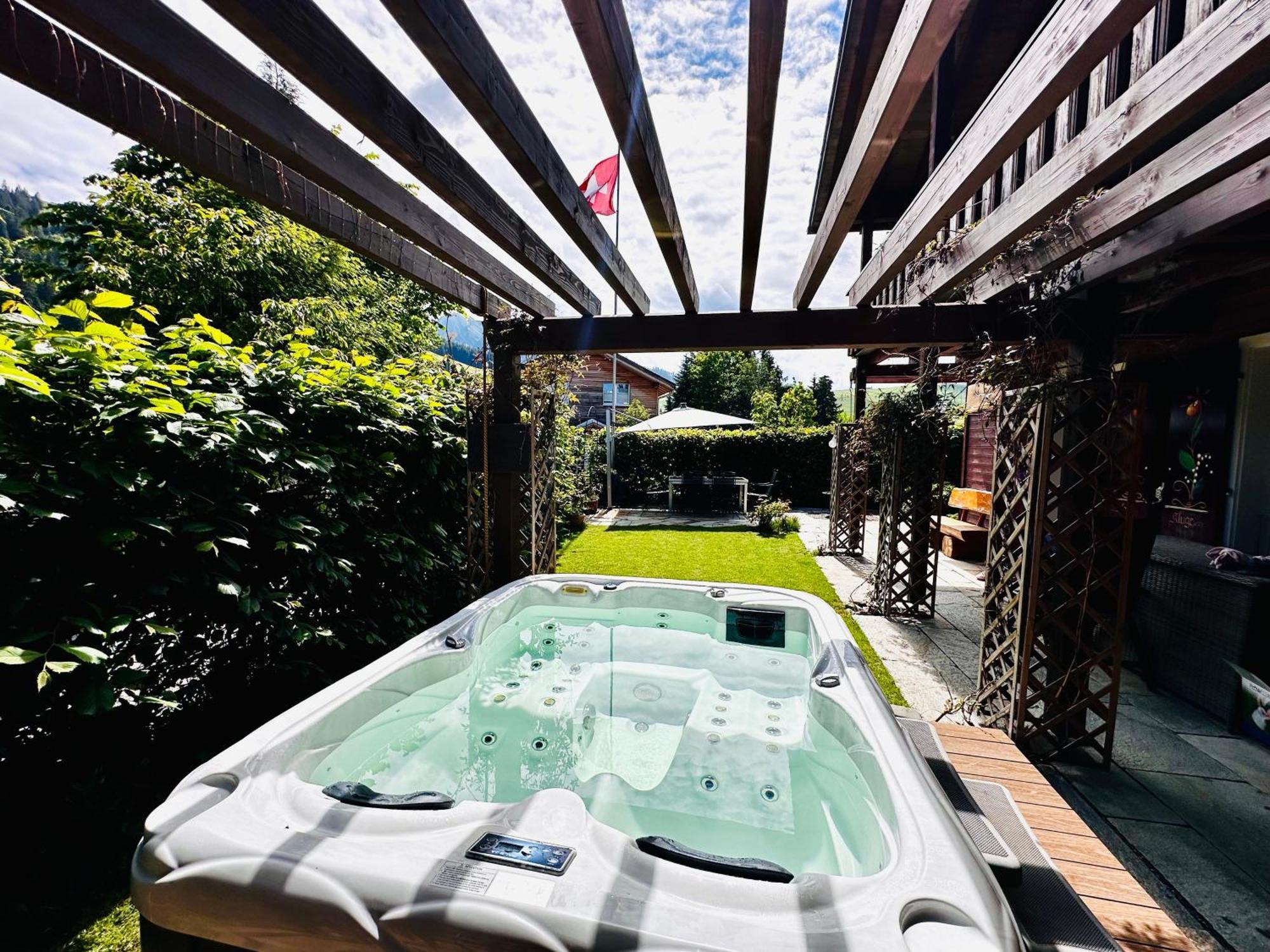 The Swiss Paradise 2 Apartment With Garden, Whirlpool, And Mountain Panorama Wirzweli 외부 사진